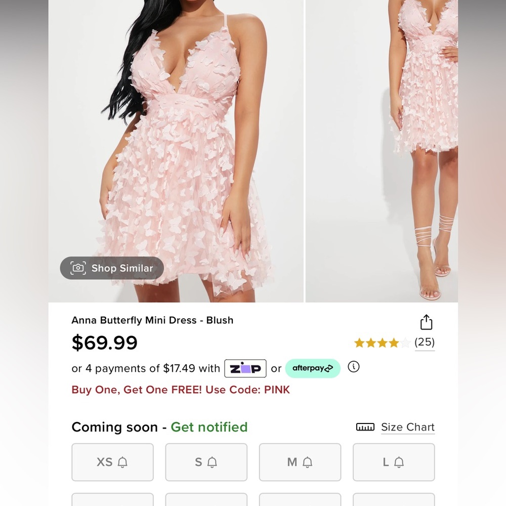 Fashion nova butterfly dress-SOLD OUT!!
